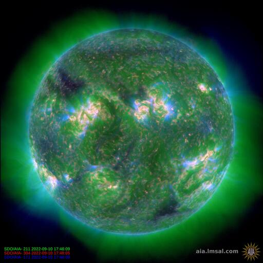 NASA SDO 304-211-171 Angstroms