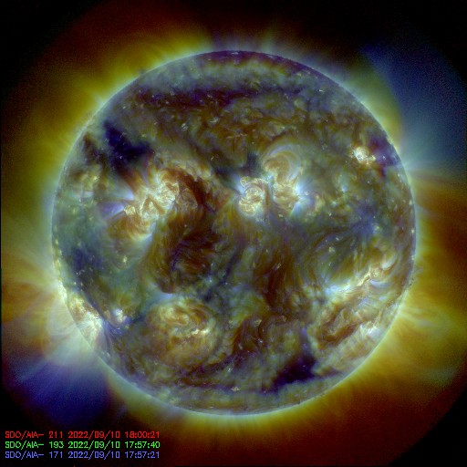 NASA SDO 211-193-171 Angstroms